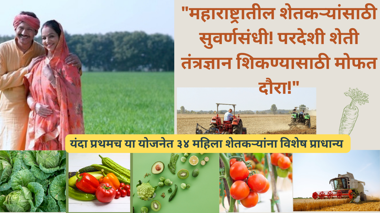Shetkari pardesh doura 2025: "महाराष्ट्रातील शेतकऱ्यांसाठी सुवर्णसंधी! परदेशी शेती तंत्रज्ञान शिकण्यासाठी मोफत दौरा!"